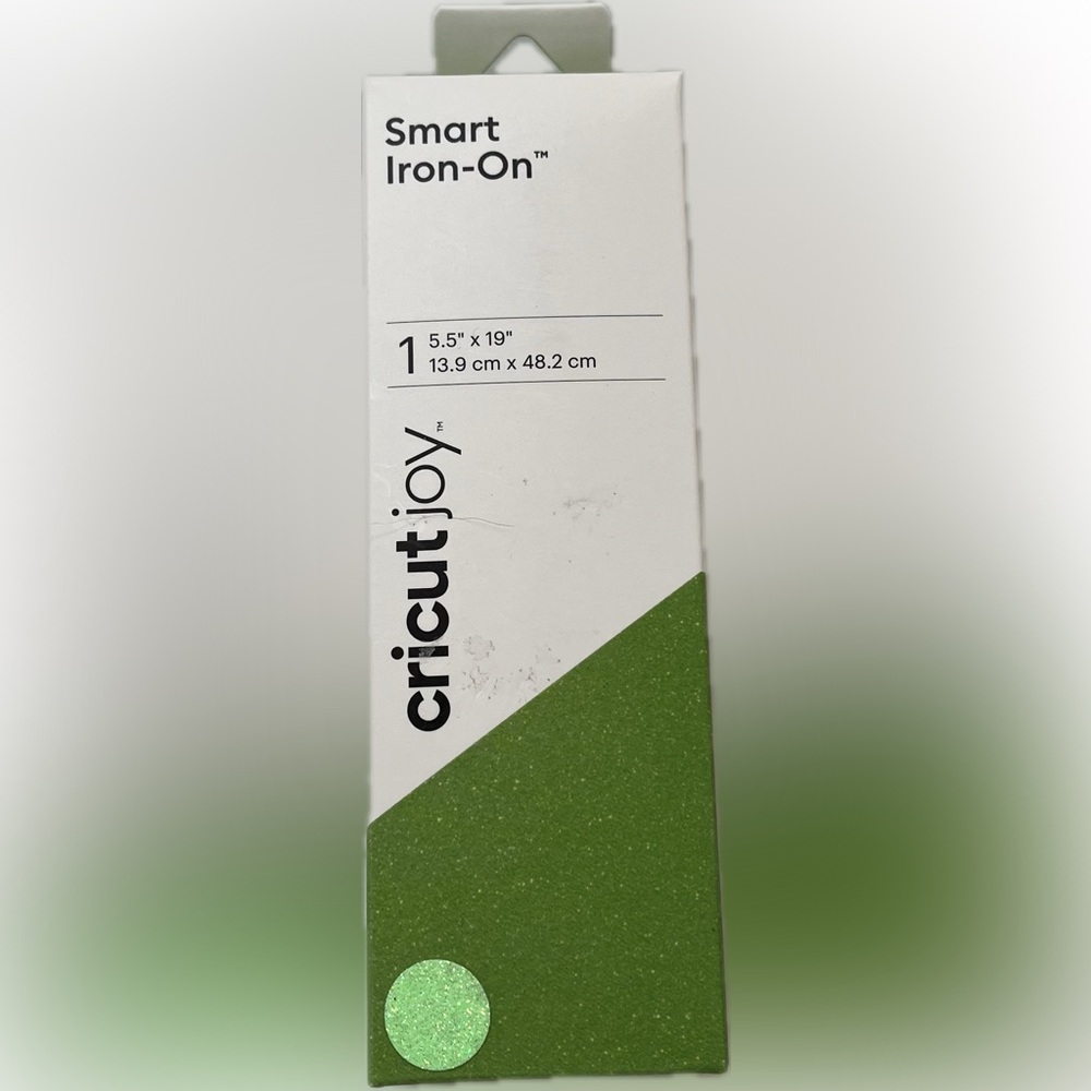 CricutJoy Smart StrongBond Iron-On Roll 5.5” x 19” Fluorescent Green Glitter DIY